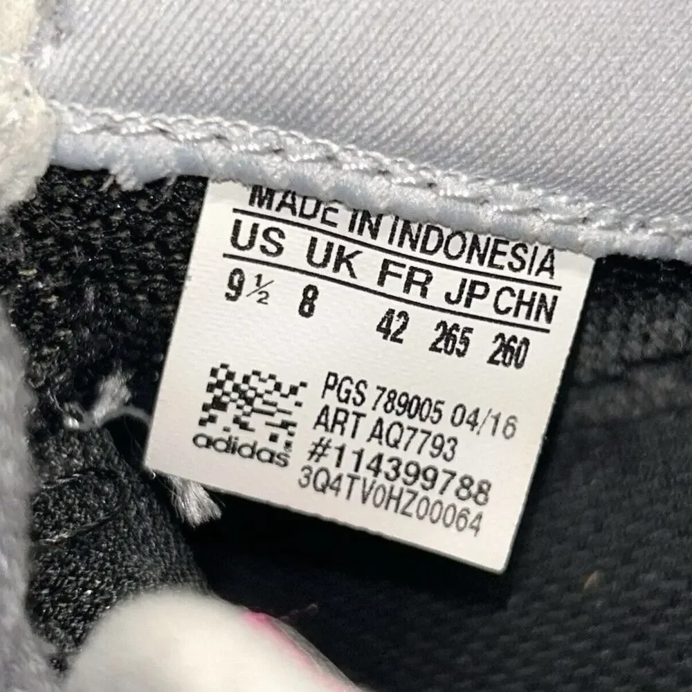 Adidas Fresh Bounce Women’s US Size 9.5 Sneaker Shoes W AQ7793 Black Grey Pink